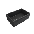 thumbnail image 3 of BOCCHI Vigneto Apron Front Fireclay 30 in. Single Bowl Kitchen Sink with Protective Bottom Grid and Strainer in Matte Dark Gray, 3 of 6