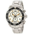 thumbnail image 1 of Invicta Men's 11493 Grand Diver Orange Accent White Dial Steel Bracelet Chronograph Dive Watch, 1 of 3