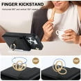 thumbnail image 4 of Compatible iPhone 14 Pro Max Phone Case Wallet with Card Holder,4 Card Slot Shockproof PU Leather Phone Case for iPhone 14 Pro Max Wallet Case with Stand,iPhone 14 Pro Max Case for Women Black, 4 of 7