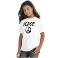 thumbnail image 4 of Hippie Peace Sign Make Love Not War Crewneck T Shirts Boy Girl Teen Brisco Brands L, 4 of 6