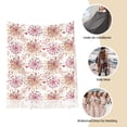 thumbnail image 6 of Cauagu Fireworks Print Women Wrap Shawl tassels Scarves Retro Scarf 77.6"X28.3", 6 of 8