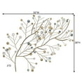 thumbnail image 3 of Modern Aaralynne Capiz Shell Branch Metal Wall Art Gold Ivory and Iridescent Blue, 3 of 5