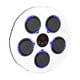 thumbnail image 4 of Máquina de boxeo musical DYNWAVEMX objetivo musical saco de boxeo electrónico montaje en pared Blanco azul, 4 of 8
