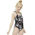 thumbnail image 3 of Kuromi And My Melody Girls One Piece Swimsuits Hawaiian Summer Swimwear Beach Bathing Suit Outfits, 3 of 7