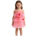 thumbnail image 2 of XXWXYD Toddler Baby Girl Christmas Tu𝗍u Dress Star Sequin Princess Par𝗍y Tulle Dress Sleeveless Birthday Holiday Skirt Festive Gown, 2 of 9