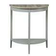 thumbnail image 4 of Hassch Console Table Modern Side Table with Storage Open Shelf, Oak Desktop & Gray Frame, 4 of 8