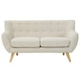 thumbnail image 4 of Modern Contemporary Urban Design Living Room Lounge Club Lobby Loveseat Sofa, Fabric, Beige, 4 of 4