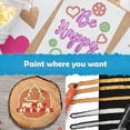 thumbnail image 4 of 16 Colors Glitter Outline Marker Pens Dual-Tip Silver Gold Metallic Outline Pens Quick Dry Outline Markers for Students Scrapbooks, 4 of 5