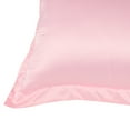 thumbnail image 3 of Unique Bargains 2-Pack Satin Pillowcase Pillow Shams, 12" x 16", Peach, 3 of 8