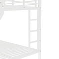 thumbnail image 6 of Twin XL over Queen Bunk Bed, Metal Space Saving Bunk Bed for Teens Adults, Noise Reduced Heavy Duty Metal Frame, No Box Spring Needed, with Safety Guardrails and Ladders, Off White, 6 of 11
