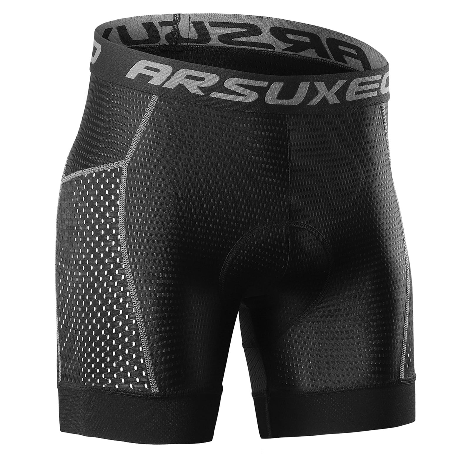 Arsuxeo Men Cycling Shorts Bike 5D Padded Short Pants MTB Road Bicycle Underwear 