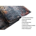 thumbnail image 6 of HR- Bohemian Chic Vintage Distressed 2 x 3 Area Rug Floorcover Leno Weave Abrash Design Novelty Rug Rust and Multi Color, 6 of 10