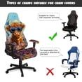 thumbnail image 6 of SCRAWLGOD Highland Cow Butterfly Daisy Print 4 Pieces Gaming Chair Cover with Armrest Slipcovers Stretchable Machine Washable Computer Chair Seat Slipcovers Cat Scratch Proof, 6 of 7