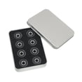 thumbnail image 4 of 16 rodamientos de doble hilera para patines de ruedas 608RS-9, repuestos de alta velocidad. Negro, 4 of 8