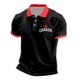 thumbnail image 4 of Outdoor Top for Men Featuring Classic Canada Breathable Blend Short Sleeve Mens Spring Shirt,Black,XL, 4 of 4