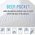 thumbnail image 4 of MATBEBY Bedding Quilted Fitted Queen Mattress Pad Cooling Breathable Fluffy Soft Mattress Pad Stretches up to 21 Inch Deep, Queen Size, White, Mattress Topper Mattress Protector, 4 of 4
