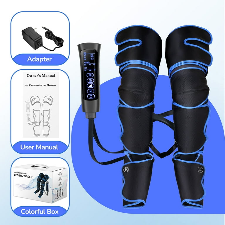 Qunler Leg Massager, Air Compression Foot Massager, Heating