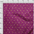 thumbnail image 3 of oneOone Viscose Chiffon Dark Magenta Fabric Animal Sewing Fabric By The Yard Printed Diy Clothing Sewing Supplies 42 Inch Wide, 3 of 5