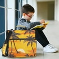 thumbnail image 6 of DIXRUYEE Zipper BinderTrapper of keeper Documents Organized Design Tropical Sunset Serenity Printed, 6 of 8
