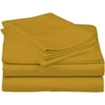 thumbnail image 2 of 4 Piece Luxurious Sheet Set ultra Soft 100% Egyptian Cotton, 800 Thread Count 10 Inch Deep Pocket - (Twin - Size) Solid Gold Colour, 2 of 4