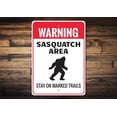 thumbnail image 1 of Sasquatch Area Novelty Decor, Metal Wall Sign - 10x14 Inches, 1 of 4