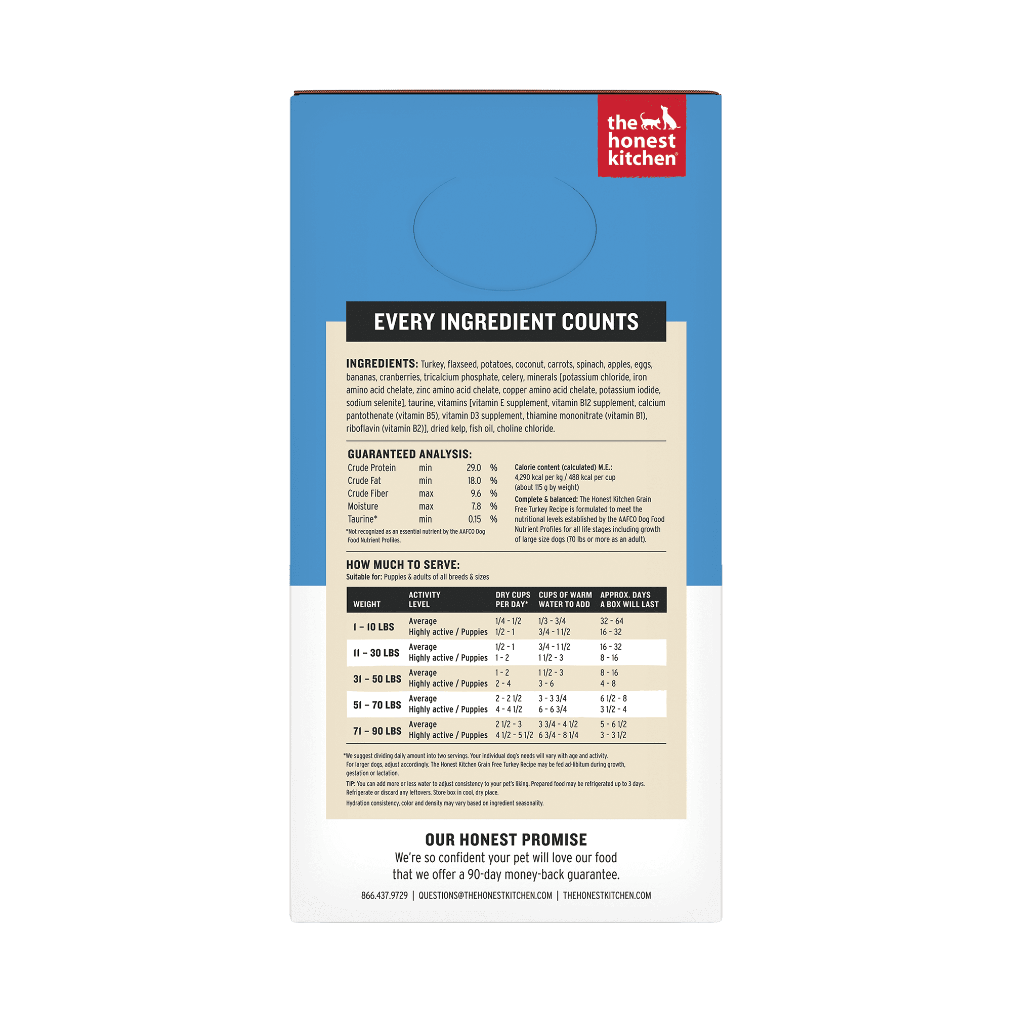 The Honest Kitchen Embark - Grain Free Turkey Dog Food - 4 lb.