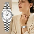 thumbnail image 2 of Watches for Woman Classic Quartz Wrist Watch Stainless Steel Watchband Waterproof Wristwatch Gifts for Woman, 2 of 8