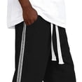 thumbnail image 4 of Dagugfen Athletic Pants for Men Loose Fitted Drawstring Elastic Waist Summer Outdoor Basketball Workout Full Length Pants for Men, 4 of 6