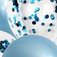 thumbnail image 5 of 60 Pack 12 inches, pearl -colored balloons+sequins balloon | Latex Balloons | Party BalloonsLight blue, 5 of 5