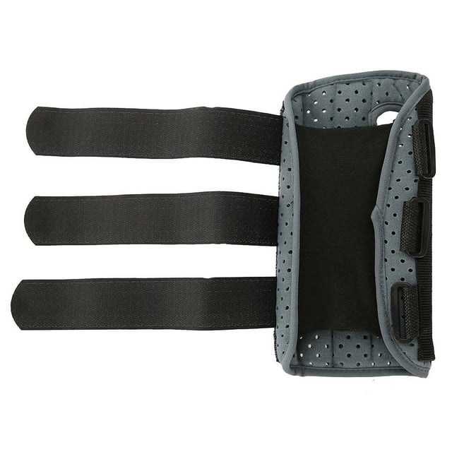 Muñequera transpirable, férula de soporte para esguince de muñeca, color negro, talla izquierda L