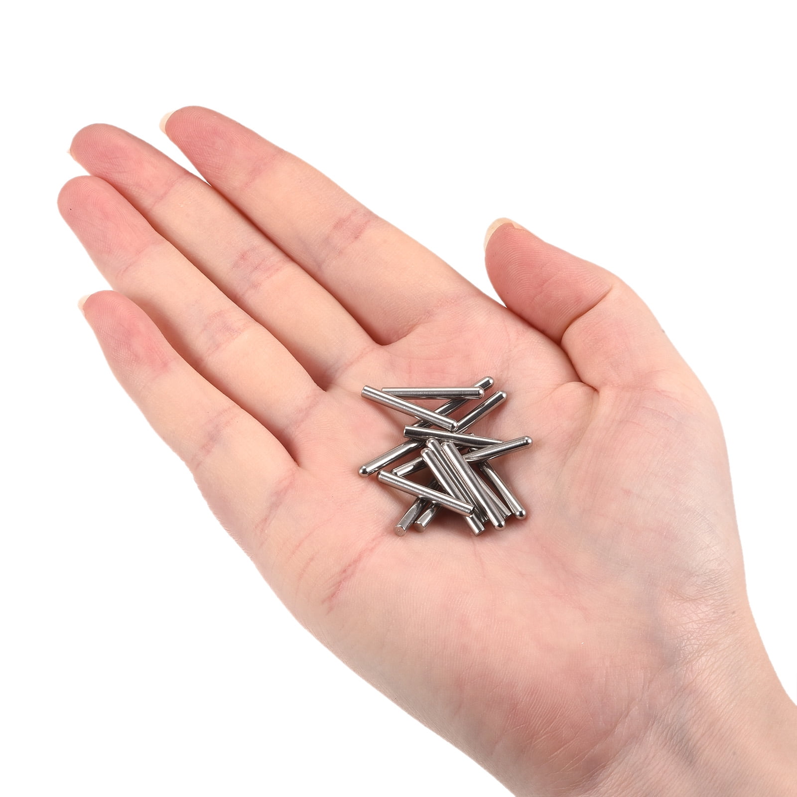 Unique Bargains 304 Stainless Steel Round Head Flat Chamfered End Dowel Pins 0.08"x 0.79"
