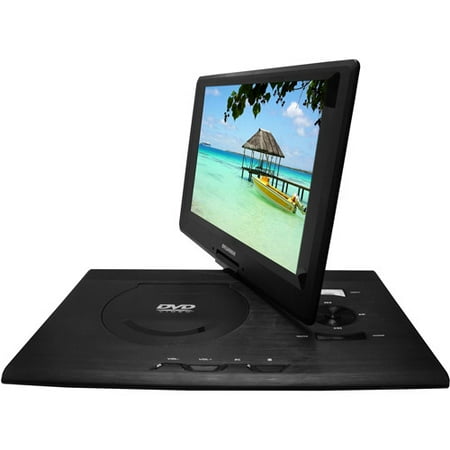 Sylvania Premium 13.3" Swivel Screen Portable DVD Player, Black