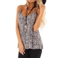 thumbnail image 1 of Qarigey Chaleco de mujer Camiseta sin mangas con estampado sexy Camiseta sin mangas con cuello en V, Gris, M Prendas para la parte del cuerpo Gris L, 1 of 6