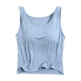 thumbnail image 2 of lmcalzta Womens Sleep Tank Tops Sleeveless Modal Pajama Shirts Cropped Soft Comfy Stretch Lounge-Worthy Tank, 2 of 3