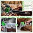 thumbnail image 3 of Leaf Blower Cordless, 2x21V 6.0 Ah Battery and Charger, 680CFM 190MPH Electric Blower, 3-Variable Speed & Turbo Mode, Handheld Leaf Blower Battery Powered for Blowing Leaves, Dust, Snow, 3 of 8