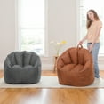 thumbnail image 4 of Big Joe Joey Large Bean Bag Chair in Shadow Gray Blazer, All Ages, Blazer with On-The-Go Handle, 4 of 7