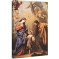 thumbnail image 2 of IDEA4WALL Canvas Print Wall Art - Holy Family by Claudio Coello - Ancient Greece Retro Painting for Home Decor - 16"x24", 2 of 4