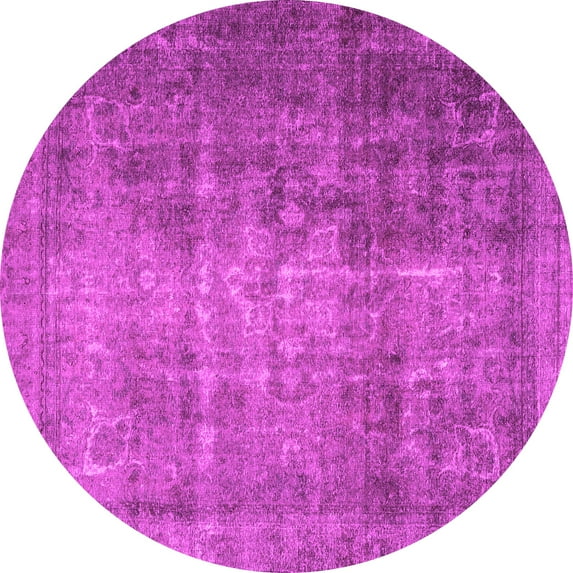 Ahgly Company Indoor Round Persian Pink Traditional Area Rugs, 5' Round