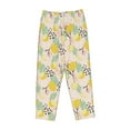 thumbnail image 4 of Goofa Lemon Leaves Printed Soft Pajama Pants for Women, Wide Leg Comfy Casual Lounge Yoga Pants-Small, 4 of 9