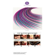 Sexy Sparkles 25 Hair Feathers Extensions Kit, 7-13 Rooster Feathers for Hair