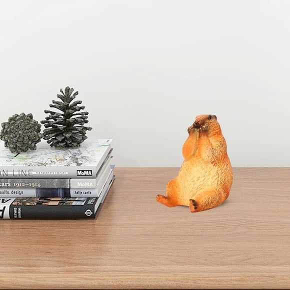 IMENGL Wild Animals Realistic Groundhog Figurine Wild Animal Statue Groundhog Model Groundhog Ornament Kitchen Wall Stickers Cutlery Toys Cake Child Plastic Diy Crafts for Girls,Easter Arts And Craf