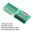 thumbnail image 3 of 4 Pcs Carte Connecteur FFC FPC 24 Broches 0.5mm Douille à 2.54mm Double Rangée Mâle Bande d'Adaptateur, 3 of 5