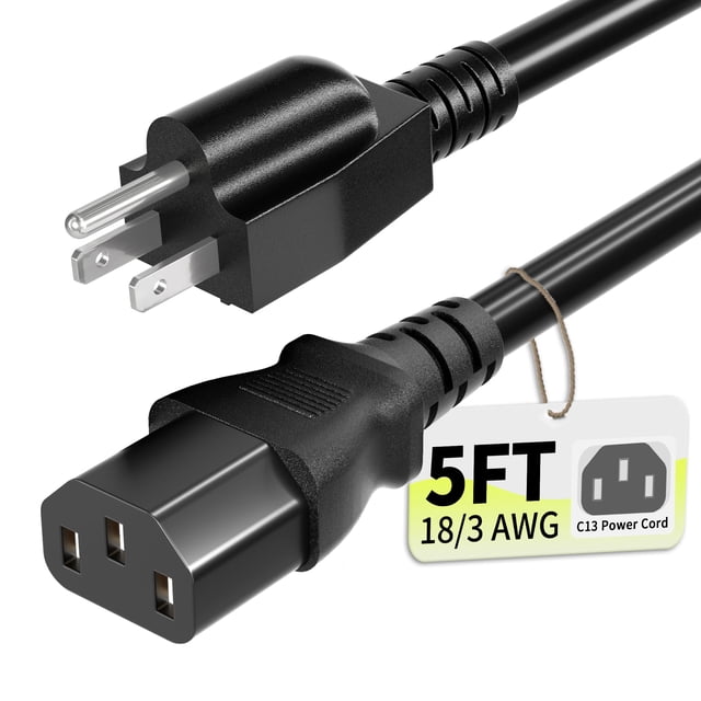 Cable de alimentación Vockjour 1,5 m 10 A 125 V NEMA 5-15P a C13