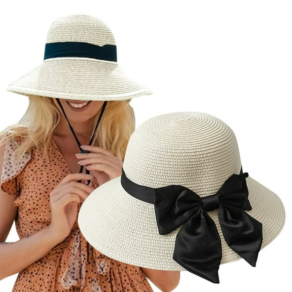 Delayuji Bucket Hat for Women Soft Fiber Ponytail Hole Wide Brim Foldable Packable UV Sun Protection Four Season Beach Travel Gardening Outdoor Elegant Summer Sun Hat