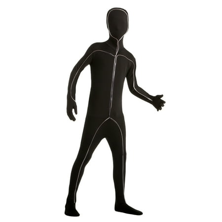 Men Light Up Stick Figure Bodysuit Medium Halloween Dress Up / Role Play Costume