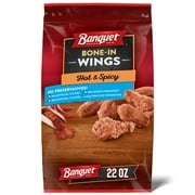 Banquet Hot and Spicy Bone-In Chicken Wings, Frozen Meal, 22 oz.