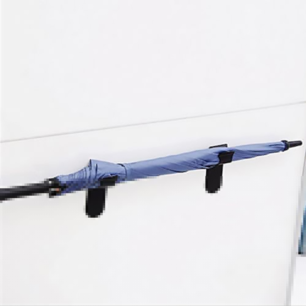 thumbnail image 5 of Soporte de paraguas autoadhesivo de plástico negro, colgador de estante de almacenamiento para coche, gancho de pared para el hogar, 5 of 5