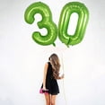 thumbnail image 6 of 40Inch Big Green Number 0 Balloon for Kids Birthday Party Large Self Inflating Foil Green Digit Balloon for Anniversary Graduations for Birthday Party Decorations(Green No 0), 6 of 14