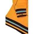thumbnail image 5 of AACA Men's Varsity Patch Hoodie, Colorblock Pullover Sweatshirt for HBCU Pride, Gold/Black Line, 5 of 7