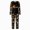 H123-Black, variant on TOWED22 Family Matching Halloween Pajamas Set Pumpkin Print Long Sleeve Sleepwear for Family Holiday Loungewear,M